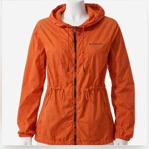 Columbia Jacket Hooded Windbreaker Women’s XS Lightweight Outdoor Rain Shell